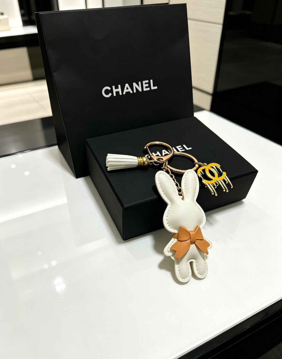 Chanel Vintage-Finish Keychain
