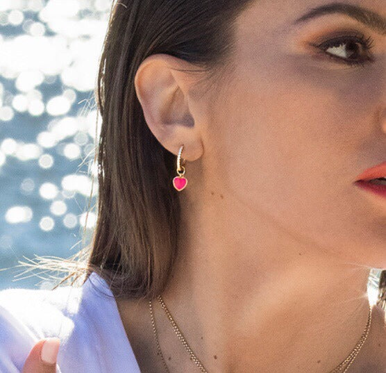 APM Monaco Heart Earrings