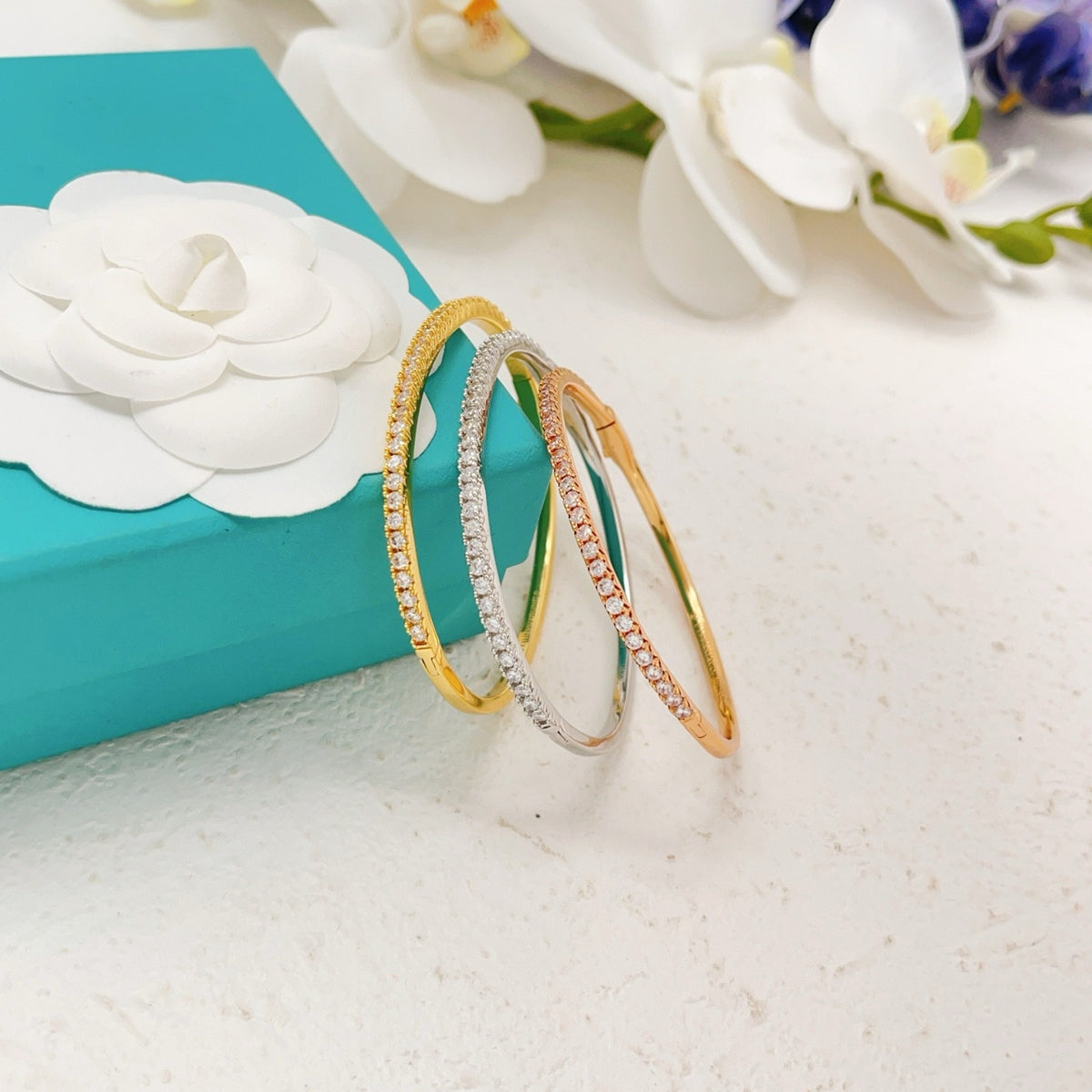 Tiffany & Co. Gold Brass Round Bracelet
