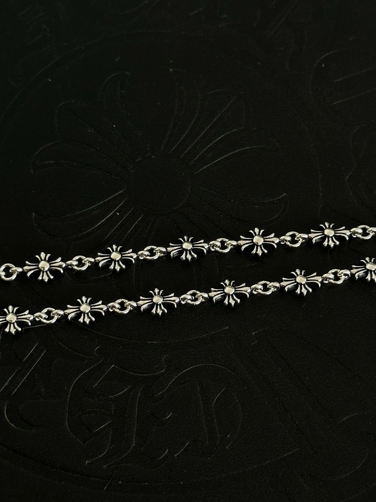 Chrome Hearts Sterling Silver Cross Necklace