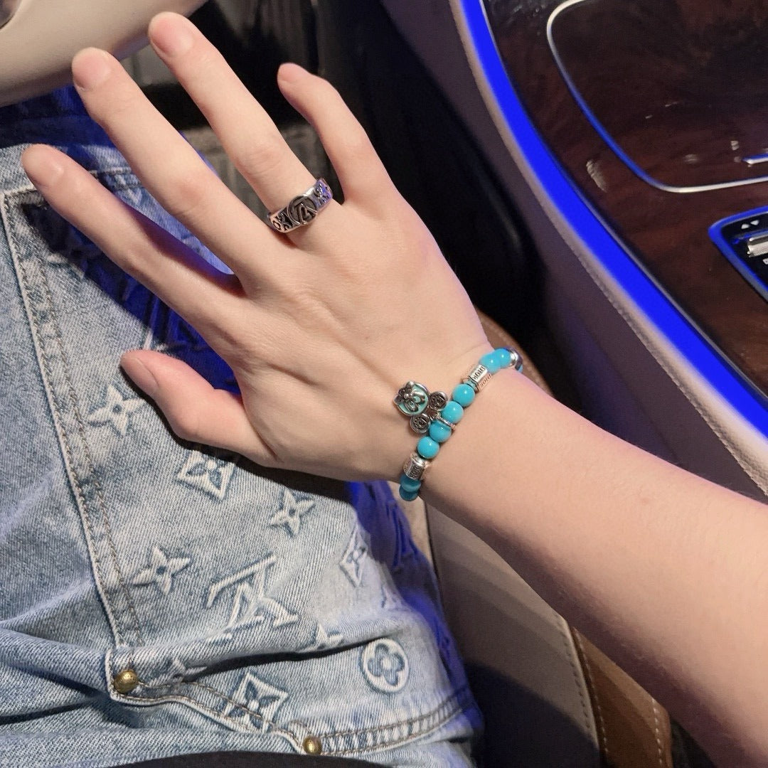 Dior Sterling Silver Vintage-Finish Bracelet
