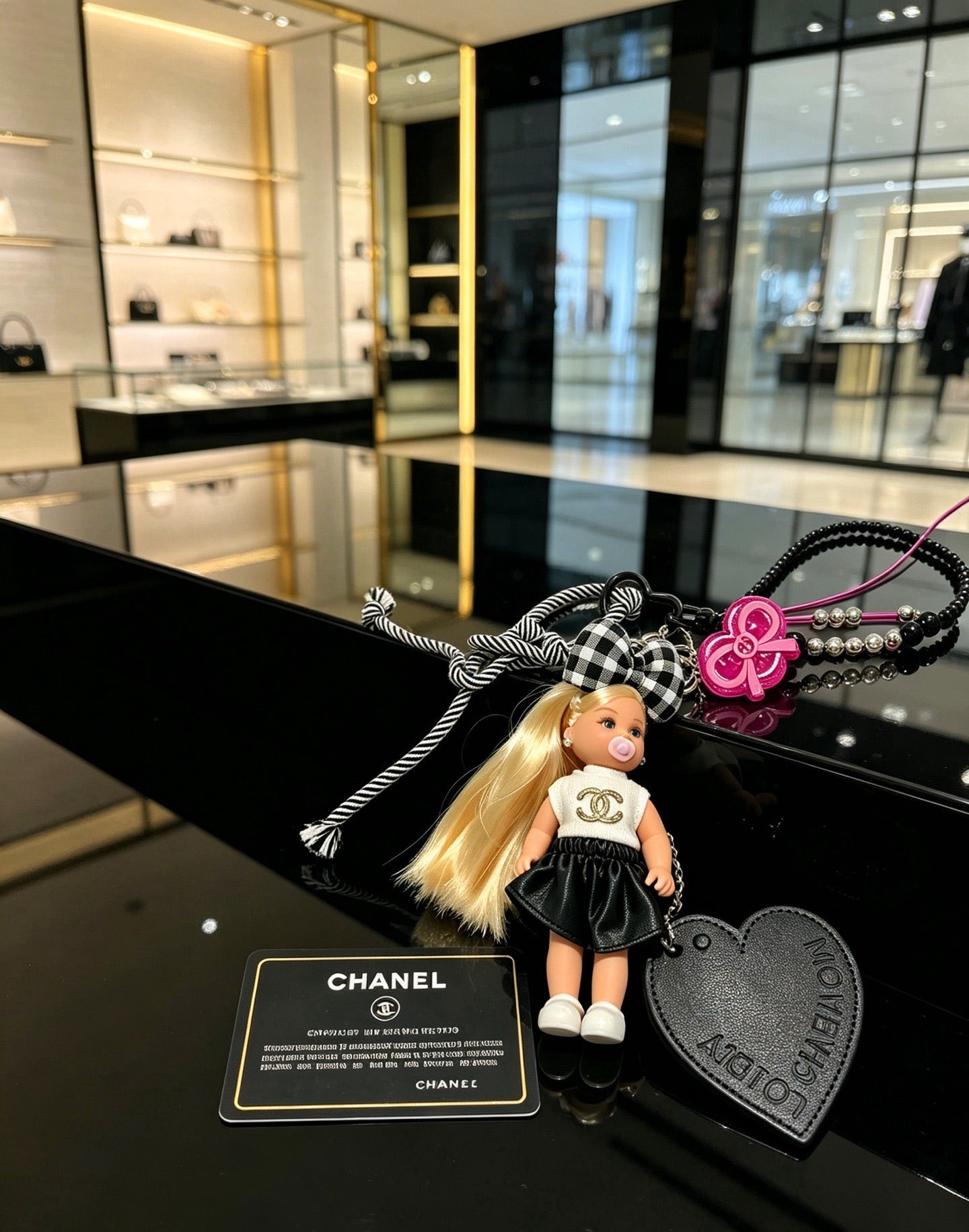 Chanel Vintage-Finish Keychain