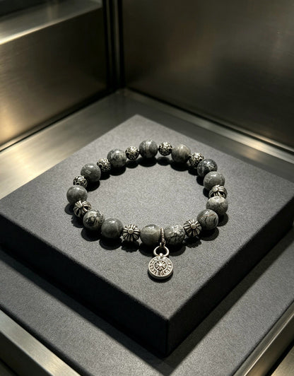 Chrome Hearts Sterling Silver Cross Bracelet