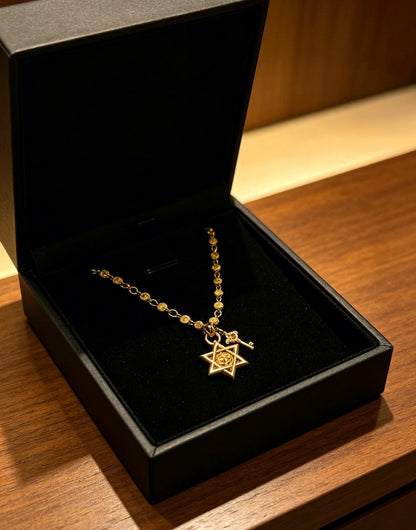 Chrome Hearts Sterling Silver Cross Necklace