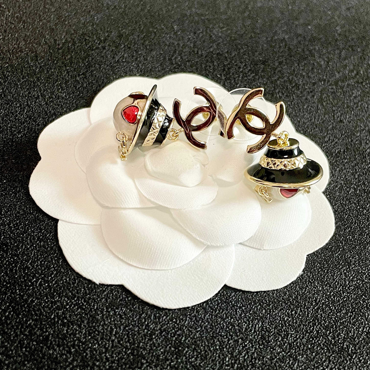 Chanel Heart Earrings