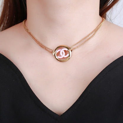 Chanel Brass Pearl Necklace