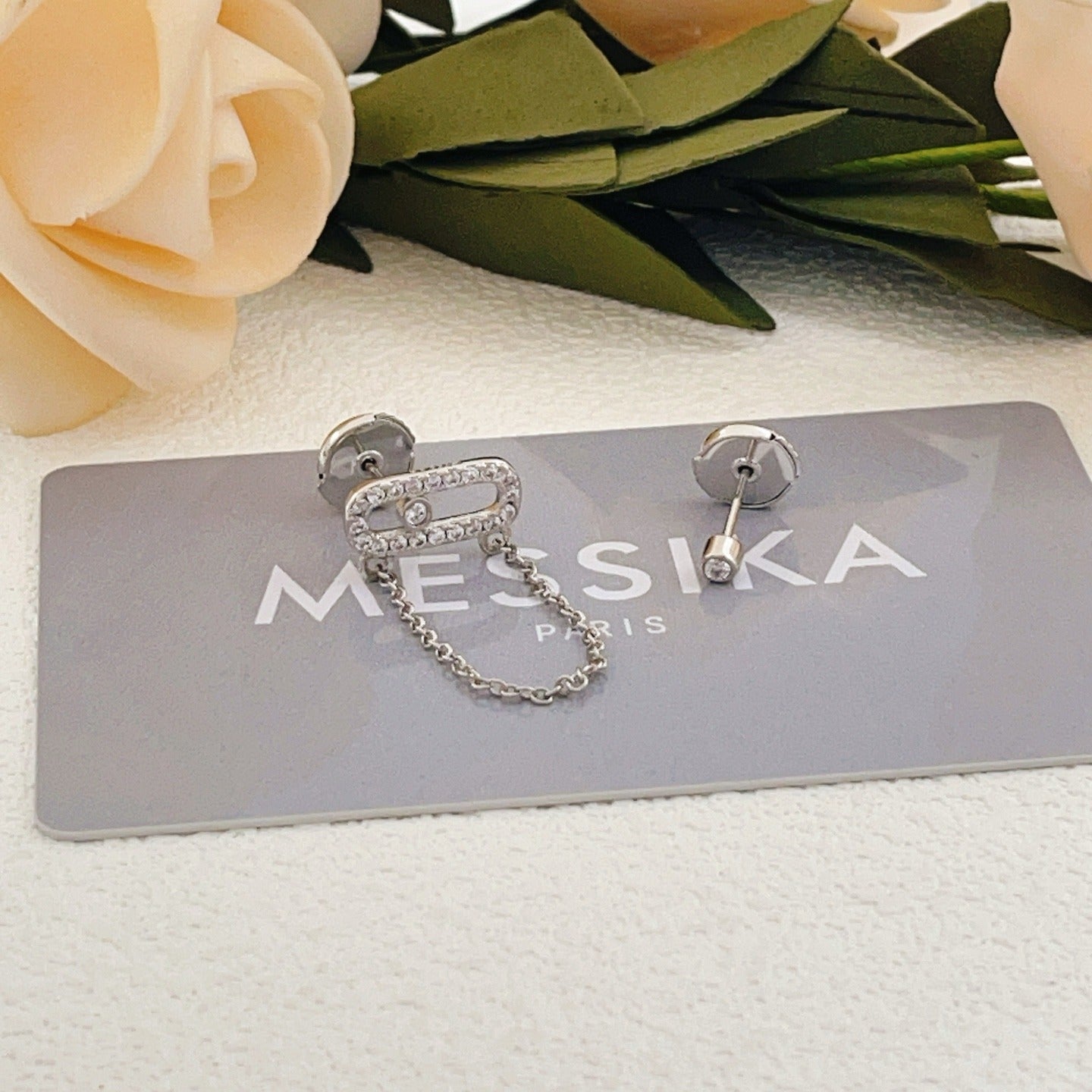 Messika Silver Brass Tassel Earrings