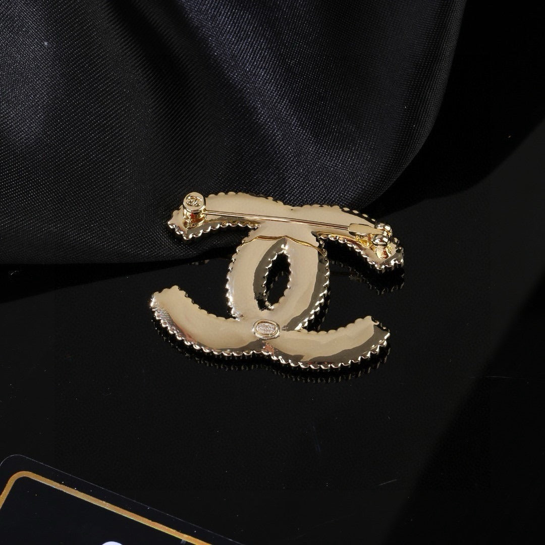 Chanel Lambskin Leather Brooch