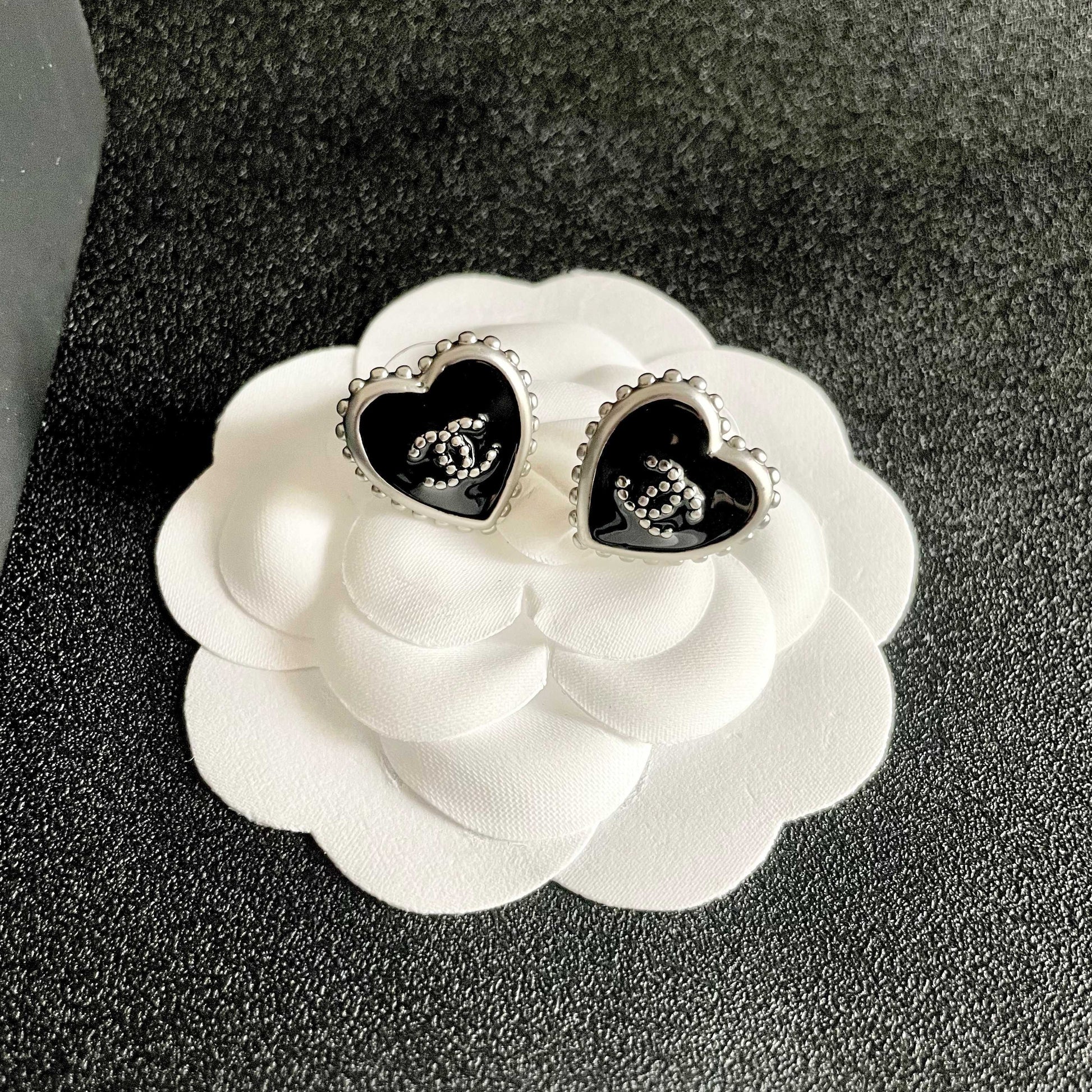 Chanel Heart Earrings