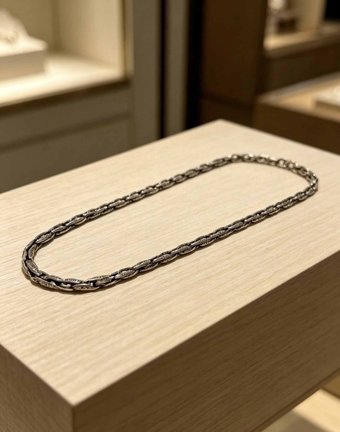 Chrome Hearts Sterling Silver Cross Necklace