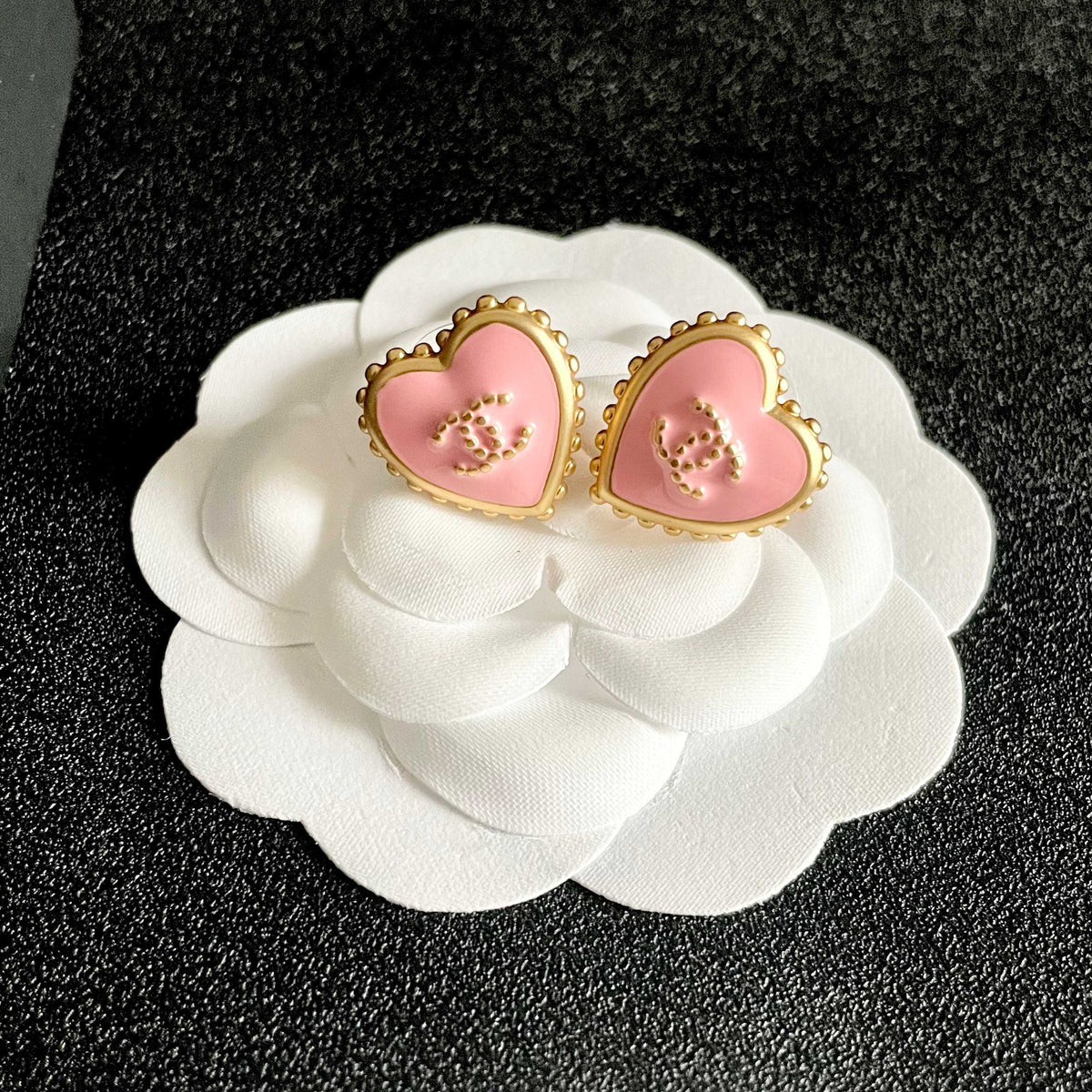 Chanel Heart Earrings