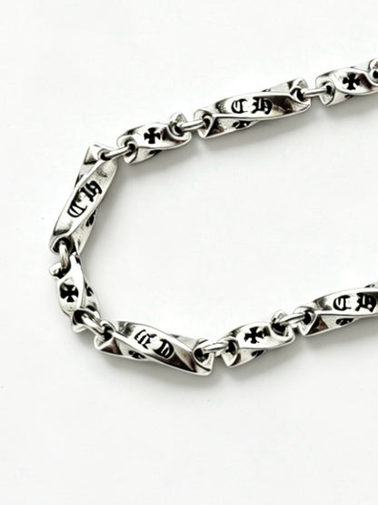Chrome Hearts Sterling Silver Cross Bracelet