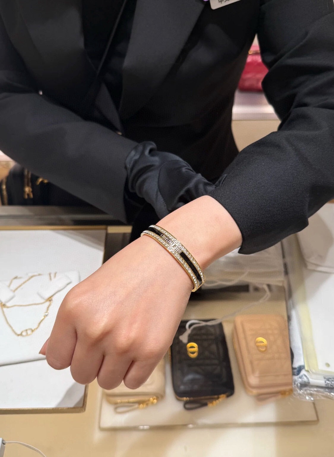 Dior White Brass Bracelet