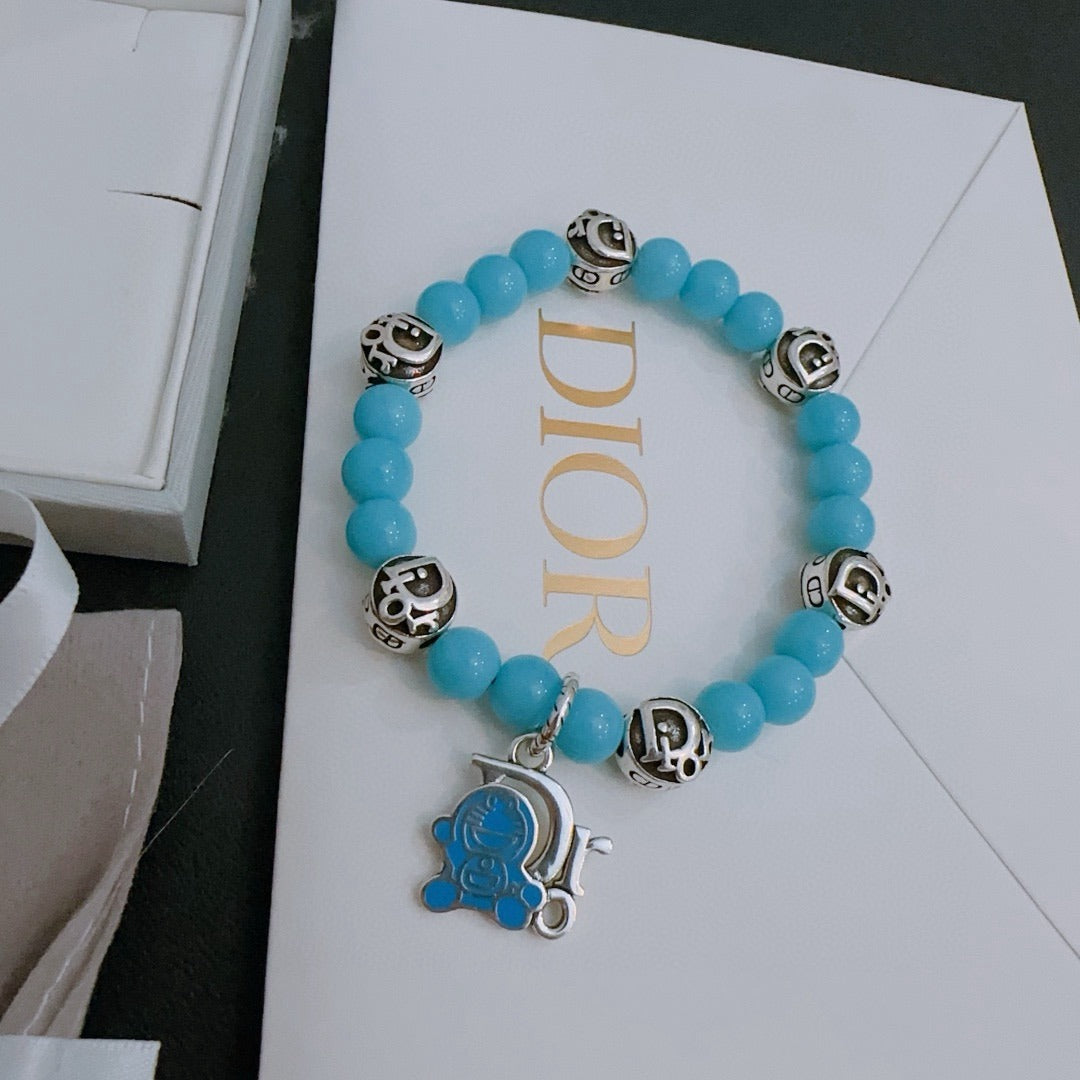 Dior Sterling Silver Vintage-Finish Bracelet