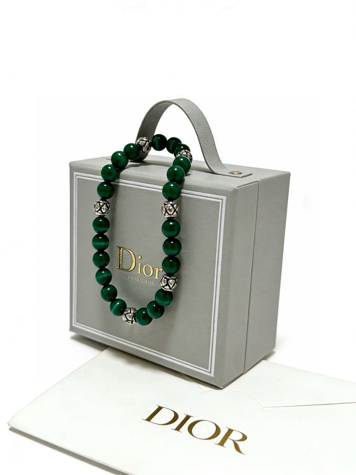 Dior Sterling Silver Vintage-Finish Bracelet