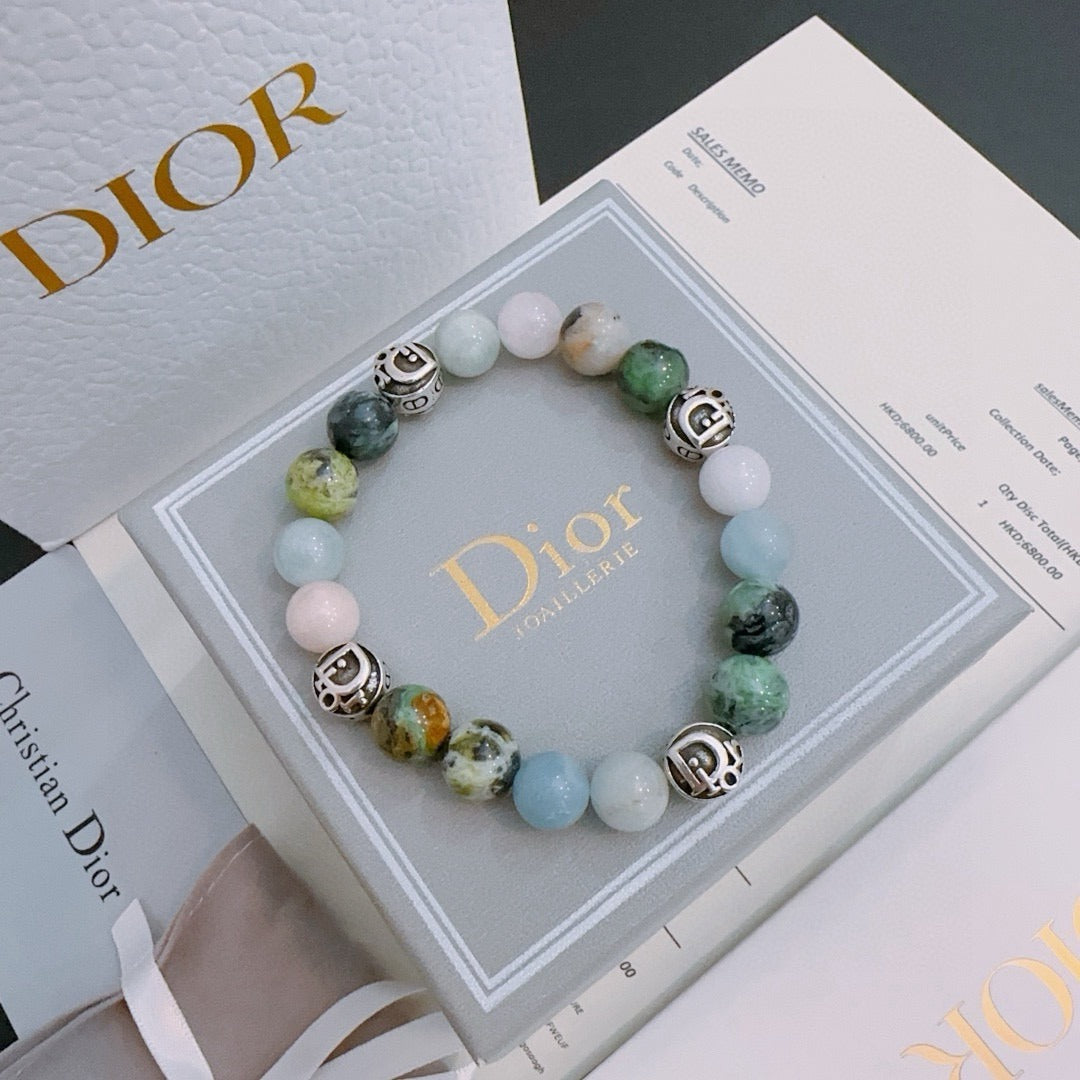 Dior Sterling Silver Vintage-Finish Bracelet