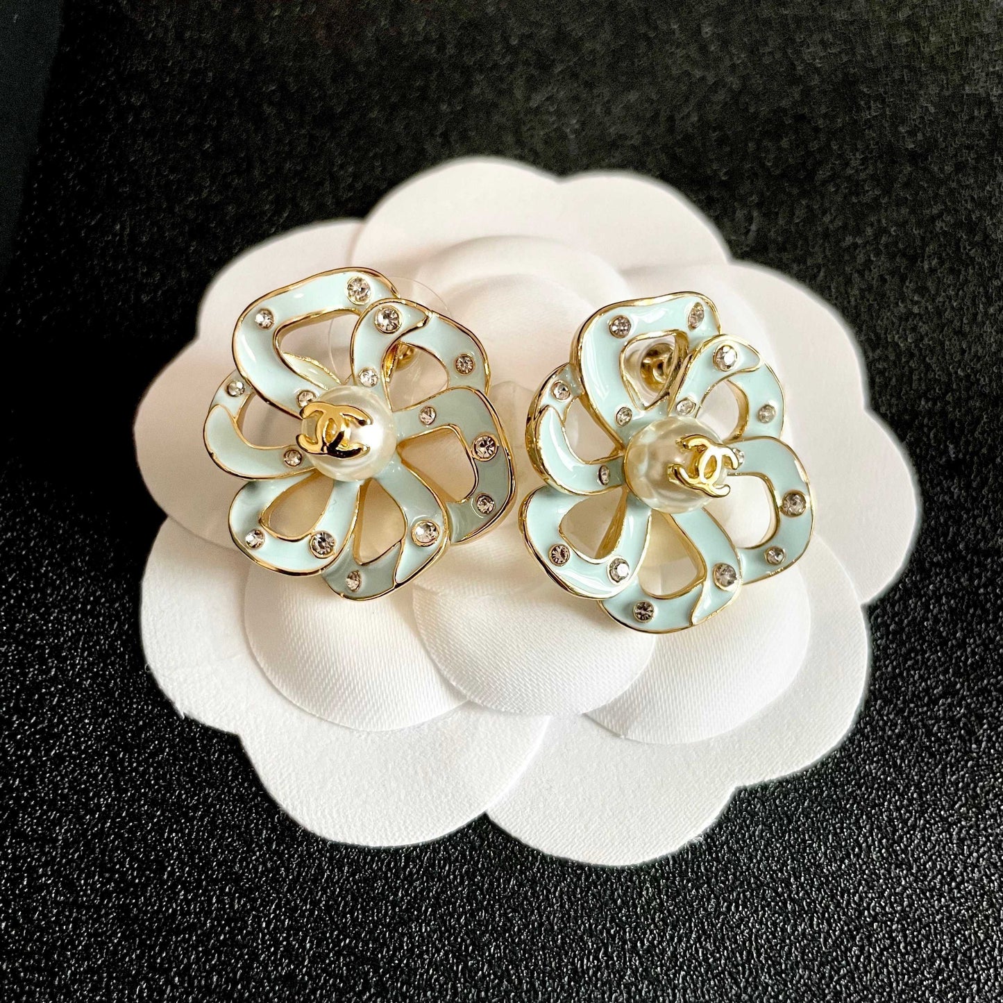 Chanel Openwork Earrings