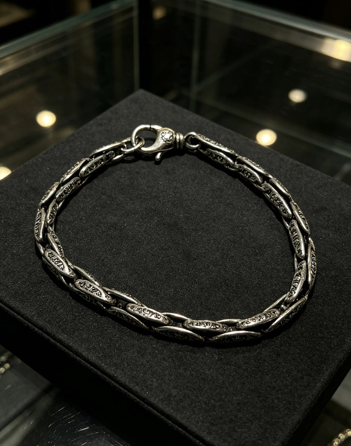 Chrome Hearts Sterling Silver Cross Bracelet
