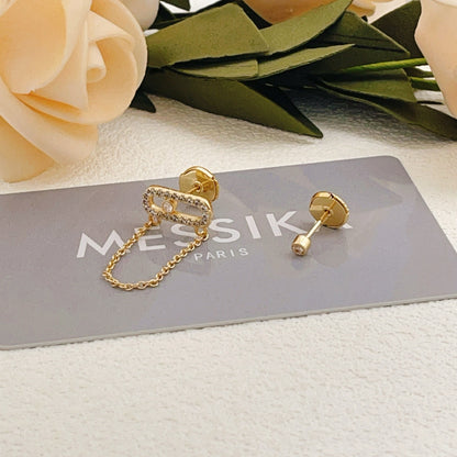 Messika Gold Brass Tassel Earrings