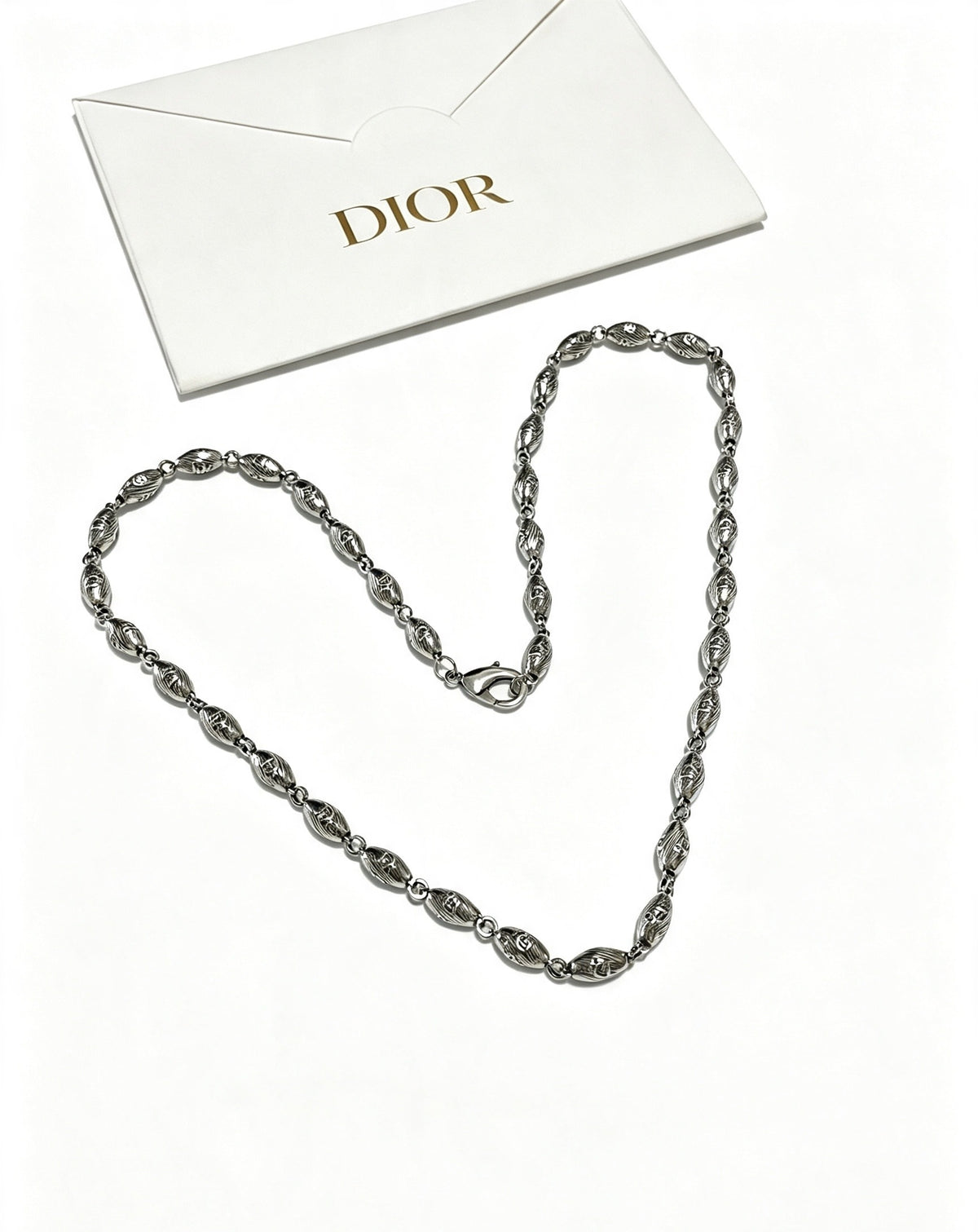 Dior Sterling Silver Chain Necklace