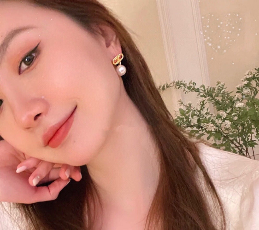 Celine Logo Earrings