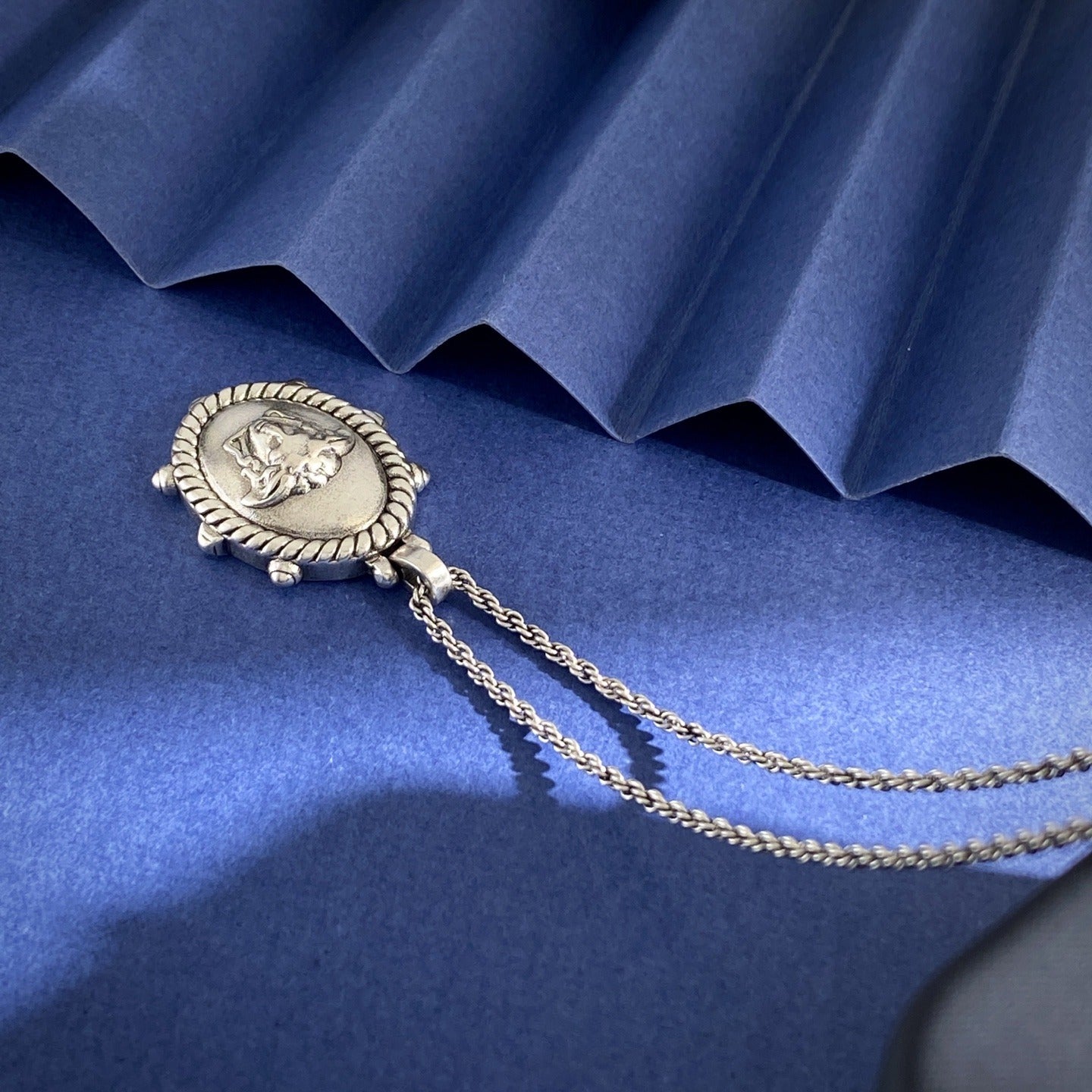 Versace Brass Vintage-Finish Necklace