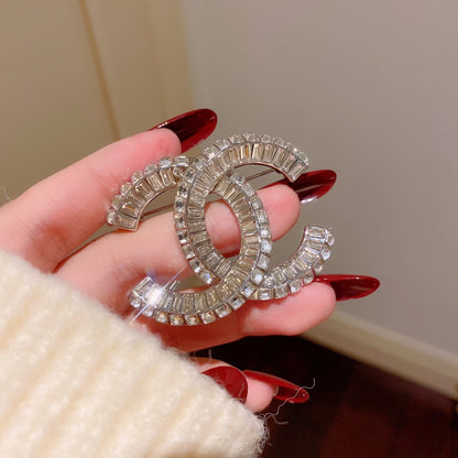 Chanel Brass Rectangular Brooch