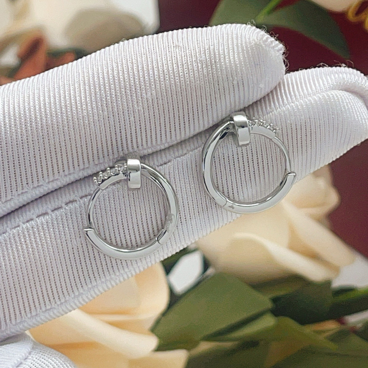 Cartier Silver Brass Earrings