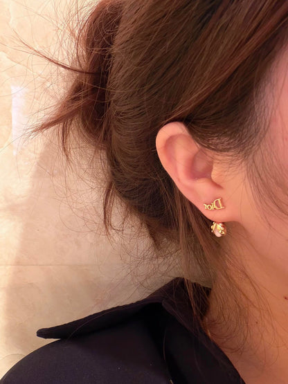 Dior Brass Beetle Earrings